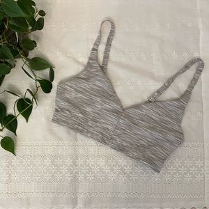 Outdoor Voices Flow Bralette in gray